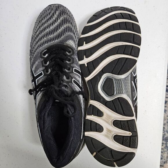 Asics Gel-Nimbus 22 Running Shoes Sneakers Women's US 9 Gray Black White GUC - Picture 7 of 10